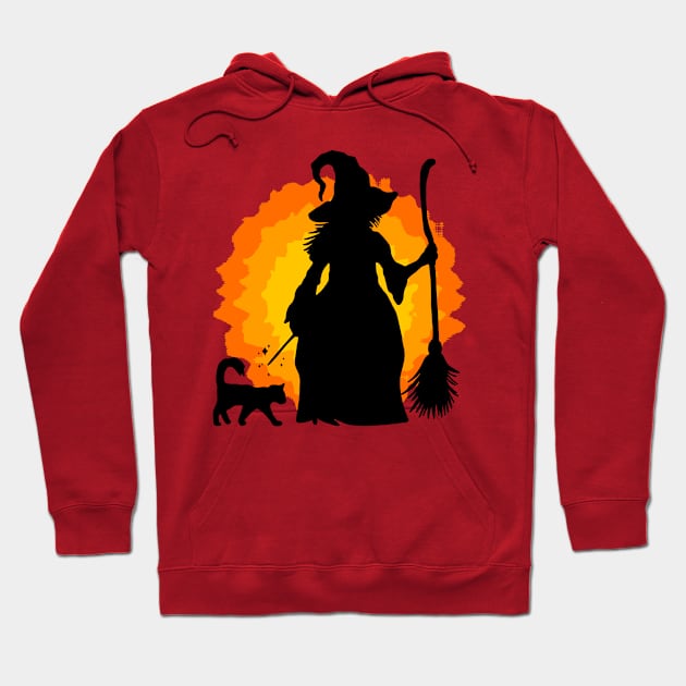 Halloween witch Hoodie by PG